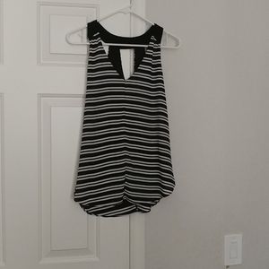 Black and white stripped shirt,M